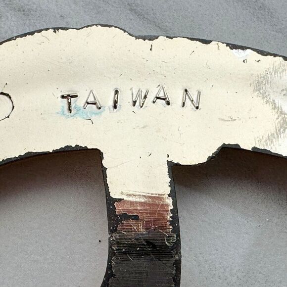 Vintage Metallic Gold Scarf Slide Shirt Tie Bar Belt Buckle - Picture 8 of 8